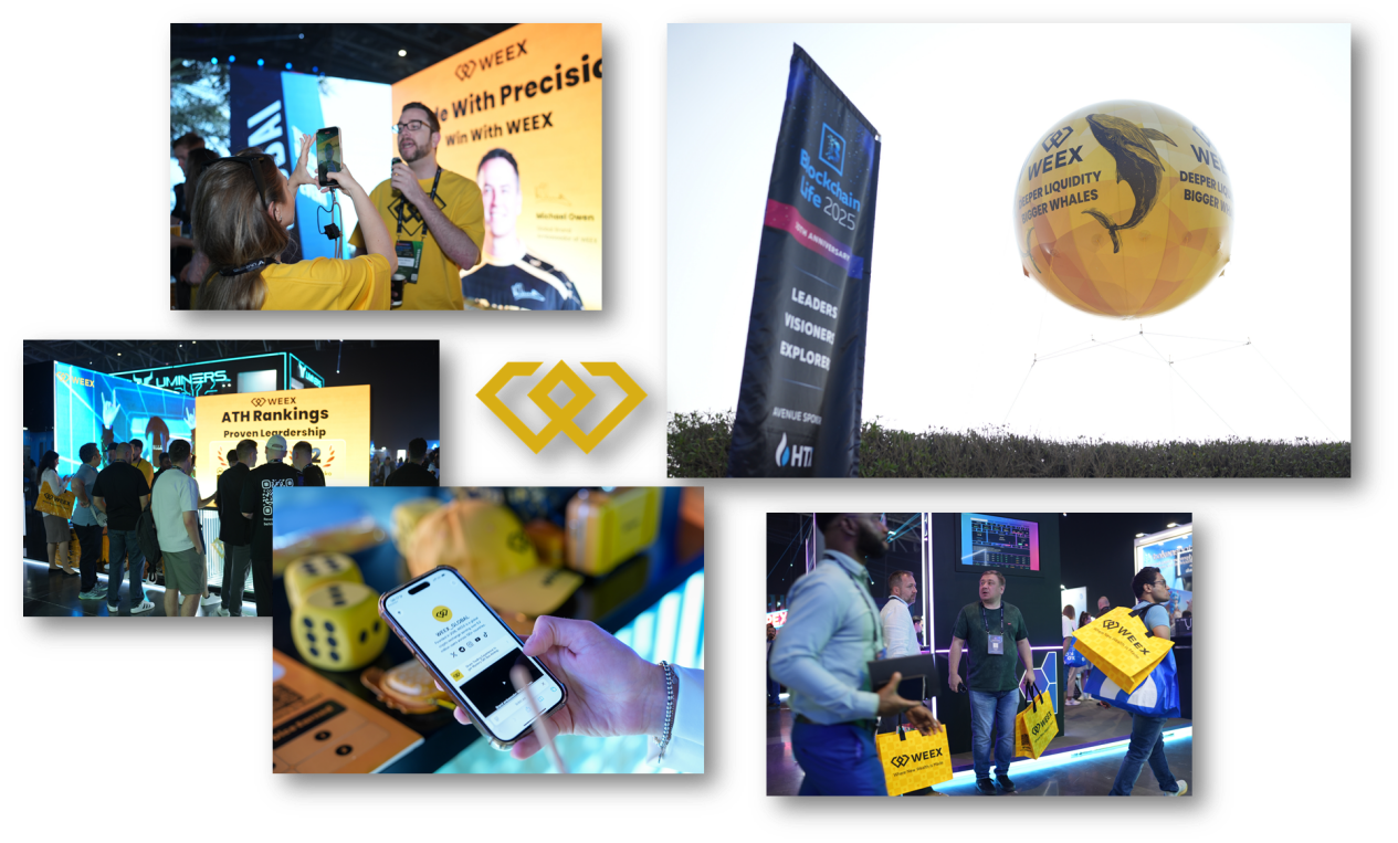 WEEX唯客作为白金赞助商亮相迪拜Blockchain Life，展现交易所全球影响力